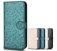 SHIEID Handyhülle für ZTE Nubia Neo3 GT 5G Hülle, Leder Tupfenmuster Schutzhülle ZTE Nubia Neo3 GT 5G Handytasche, [Kartenfach] [Standfunktion] -Grün