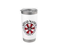 Shield Maiden Live Love Lucha Vaso térmico de acero inoxidable de doble pared