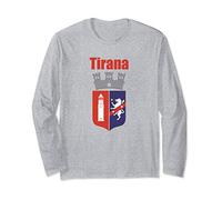 Shield Of Tirana Souvenir Graphic Republic Of Albania Manga Larga