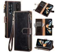 Shieldtop Compatible con Samsung Galaxy Z Fold 4 5G Case de billetera con S Pen Pen Women Man Rfid Bloqueo de PU Flip Flip Case de telfonos Protecto
