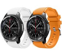 Shieranlee 22mm Correa Silicona Pulseras Bandas Compatible con Galaxy watch 3 45MM,Galaxy 46mm,Gear S3 Frontier Classic,Huawei Watch 2 Classic/GT/Honor Magic,Ticwatch E2/S2