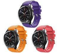 Shieranlee 22mm Correa Silicona Pulseras Bandas Compatible con Samsung Galaxy Watch 46mm,Gear S3 Frontier Classic,Huawei GT/2 Classic/Honor Magic,Ticwatch Pro