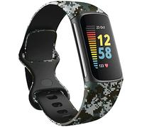 Shieranlee Charge 6 Correa para mujeres y hombres, reemplazo de silicona TPU suave+Dos películas protectoras gratuitas Correas compatibles con Fitbit Charge 5