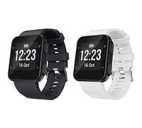 Shieranlee Compatible con Forerunner 35,Suave Silicona de Ajustable Deportiva Pulsera de Reemplazo Compatible para Garmin Forerunner 35 Smart Watch, Fit 5.11-9.05 Inch (130mm-230mm) Wrist