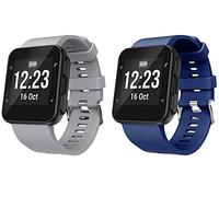 Shieranlee Compatible con Forerunner 35,Suave Silicona de Ajustable Deportiva Pulsera de Reemplazo Compatible para Garmin Forerunner 35 Smart Watch, Fit 5.11-9.05 Inch (130mm-230mm) Wrist