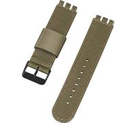 Shieranlee Compatible con Swatch strap(17mm 19mm 20mm 22mm),Pulsera de Repuesto de Nylon Suave con Cierre Ajustable