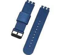 Shieranlee Compatible con Swatch strap(17mm 19mm 20mm 22mm),Pulsera de Repuesto de Nylon Suave con Cierre Ajustable