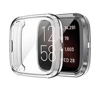 Shieranlee Compatible con Versa 2,versa2 SE Carcasa Protectora, 2PCS TPU Funda Protectora Resistente a los arañazos, Carcasa Protectora para Versa 2,versa2 SE Smartwatch