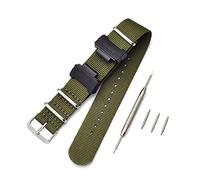 Shieranlee Correa Compatible con Casio G-Shock GA-110 120 GA-400 GD-100 DW-5600 GLS-8900 Canvas Men Bracelet Band Black Adapters