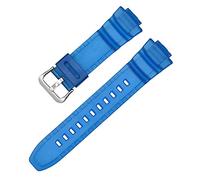 Shieranlee Correa Compatible con Casio MCW-100H/110H/W-S220/HDD-S100 WV-200/AE-2000/2100 Resin Strap 16mm Watch Accessories Silicone Strap