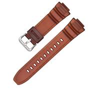 Shieranlee Correa Compatible con Casio MCW-100H/110H/W-S220/HDD-S100 WV-200/AE-2000/2100 Resin Strap 16mm Watch Accessories Silicone Strap