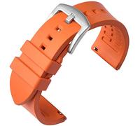 Shieranlee correa de reloj de reemplazo de reloj de liberación rápida de caucho fluoro FKM para ID205,ID205L,ID205S,ID205U,ID205G,SW025,SW023,SW021,SW020,TE021,TE020,YM023,YM021 /YM020