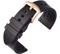 Shieranlee Correa de reloj deportiva, correa de reloj de reemplazo de correa de reloj de liberación rápida de caucho fluoro FKM para reloj deportivo 19mm 20mm 21mm 22mm 24mm for Men Women