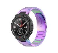 Shieranlee Correas de metal compatibles con Amazfit T-Rex pro Correa,strap de repuesto de acero inoxidable para Amazfit T-Rex Golf Watch