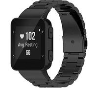 Shieranlee Correas de metal compatibles con Garmin Forerunner 35 Strap/Garmin Approach S10 correa,strap de repuesto de acero inoxidable para Forerunner 35/Garmin Approach S10 Golf Watch