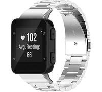 Shieranlee Correas de metal compatibles con Garmin Forerunner 35 Strap/Garmin Approach S10 correa,strap de repuesto de acero inoxidable para Forerunner 35/Garmin Approach S10 Golf Watch