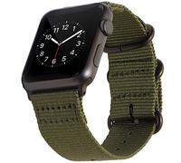 Shieranlee NATO Correa Compatible con Apple Watch 38mm 40mm 41mm, Correa de Cuero NATO para iWatch Series iWatch Series 8/Ultra/7/6/5/4/3/2/1 SE