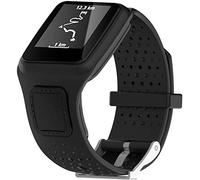 Shieranlee Pulsera Compatible con Tomtom Runner 1 / Multi-Sport - Brazalete de Silicona en Azul Oscuro sin Fitness Tracker