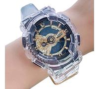 Shieranlee Replacement Watch Suave Silicona de Ajustable Deportiva Pulsera de Reemplazo Compatible para Casio Mens G-Shock GA-100/GA-110/GA-120/GA-140