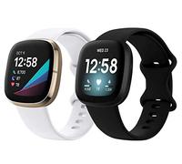 Shieranlee Versa 3 Correa, Correa Suave de Silicona Deportiva Banda Dela Muñeca Pulseras Compatible con Fitbit Versa 3 & Sense Smartwatch