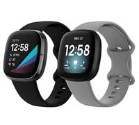 Shieranlee Versa 3 Correa, Correa Suave de Silicona Deportiva Banda Dela Muñeca Pulseras compatible con Fitbit Versa 3 & Sense Smartwatch