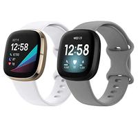 Shieranlee Versa 3 Correa, Correa Suave de Silicona Deportiva Banda Dela Muñeca Pulseras compatible con Fitbit Versa 3 & Sense Smartwatch