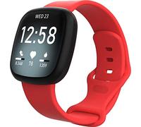 Shieranlee Versa 3 Correa, Correa Suave de Silicona Deportiva Banda Dela Muñeca Pulseras Compatible con Fitbit Versa 3 & Sense Smartwatch