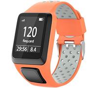 Shieranlee Watchband para Tomtom Watch, Silicone Waterproof Breathable Correa de Repuesto de Silicona de para Tomtom Runner 2/ Runner 3/ Spark/Golfer 2 Sports GPS Running Smartwatch