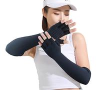 SHIFANQI Guantes largos de cobre para artritis, guantes de compresión extralargos con infusión de cobre para mujeres y hombres, para escribir en computadora, túnel carpiano y apoyo para aliviar el