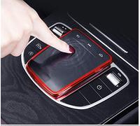 SHIFENG Para Mercedes-Benz New C E S GLC Class W206 W223 X253 2020-21 AMG-GT X290 CLS-Class C257 2018-2021 EQC N293 V Class W447 2020 Soft TPU Car Center Console Mouse Protect Cover Shell (rojo)