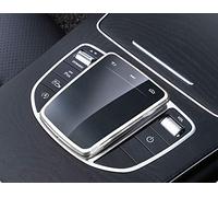 SHIFENG Para Mercedes-Benz nuevo C E S GLC Clase W206 W223 X253 2020-21 AMG-GT X290 CLS Clase C257 2018-2021 EQC N293 V Clase W447 2020 Soft TPU Car Center Console Mouse Protect Cover Shell (Plata)