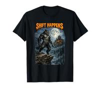 Shift Happens- Camiseta de transformación de Hombre Lobo Halloween Camiseta