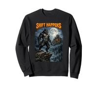 Shift Happens- Camiseta de transformación de Hombre Lobo Halloween Sudadera