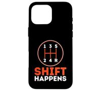 Shift Happens - Divertidos entusiastas de los Autos humorísticos Carcasa para iPhone 16 Pro MAX
