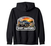Shift Happens Funny Manual Gear Pick Up Truck Dueño Amante Sudadera con Capucha