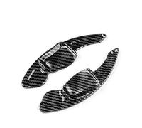 Shift Paddle Extension Para Asiento Para Leon 2005-2012 Estilo De Fibra Carbono ABS Cubierta Embellecedora Palanca Cambios Para Volante Coche(Black Carbon Fiber)