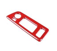 Shift Pannello Trim para Chevrolet para Corvette C7 para Convertible 2014-2019 Embellecedor Marco Botón De Interruptor Coche Pegatina Accesorios Fibra Carbono ABS Centro Console Panel Trim(Red)