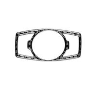 Shift Pannello Trim Para Ford Para Mondeo Fusion 2013-2019 Consola Central Fibra Carbono Real Navegación Palanca Cambios Panel Cubierta Pegatinas Embellecedoras Centro Console Panel Trim(Headlight Swi