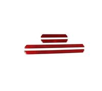 Shift Pannello Trim para VW para Golf 8 para GTI para MK8 2021-2023 Tira Pedal Bienvenida De Puerta Fibra Carbono Interiores Coche Pegatinas Decorativas Centro Console Panel Trim(Red)