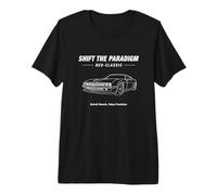 Shift The Paradigm Neo-Classic Coche Line Art Aesthetic Camiseta Premium
