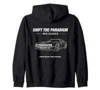 Shift The Paradigm Neo-Classic Coche Line Art Aesthetic Sudadera con Capucha