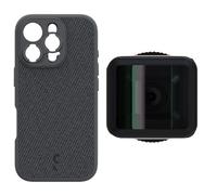 ShiftCam iPhone 16 Pro Case Tela Gris Oscuro + LensUltra 1,55x Anamorphic
