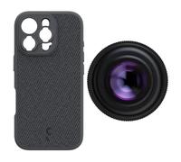 ShiftCam iPhone 16 Pro Case Tela Gris Oscuro + LensUltra 16mm Gran Angular