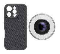 ShiftCam iPhone 16 Pro Case Tela Gris Oscuro + Objetivo para smartphone LensUltra 10x macro