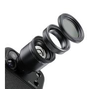 ShiftCam LensUltra - Kit completo de teleobjetivo de 240 mm con superzoom para iPhone y Android, lente tele de 240 mm + 4 convertidores macro + 3 filtros, largo alcance completo + sistema de primer