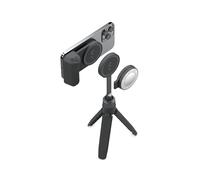 ShiftCam SnapGrip Agarre con batería para móvil con disparador inalámbrico, soporte magnético, se ajusta a cualquier móvil, batería externa con carga inalámbrica Qi, medianoche, kit SnapGrip Creator