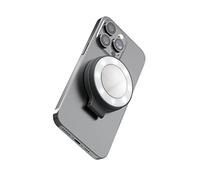 ShiftCam SnapGrip Agarre con batería para móvil, disparador inalámbrico, soporte magnético, se ajusta a cualquier teléfono, batería externa integrada con carga inalámbrica Qi, medianoche, SnapLight