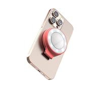 ShiftCam SnapGrip Agarre con batería para móvil, disparador inalámbrico, soporte magnético, se ajusta a cualquier teléfono, batería externa integrada con carga inalámbrica Qi, pomelo rosa, SnapLight