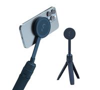 ShiftCam SnapGrip Agarre con batería para móvil, disparador inalámbrico, soporte magnético, se ajusta a cualquier teléfono, batería externa integrada con carga inalámbrica Qi, azul profundo, SnapPod