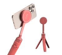 ShiftCam SnapGrip Agarre con batería para móvil, disparador inalámbrico, soporte magnético, se ajusta a cualquier móvil, batería externa con carga inalámbrica Qi, pomelo rosa, SnapPod
